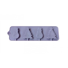 Forma din silicon pentru ciocolata, 4 cavitati, 79COF