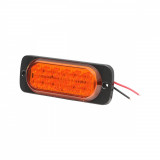 Lampa laterala stroboscopica led galbena 116mm 12-24V FR1278Y, Cod: BK69505,Brand: BRECKNER GERMANY