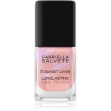 Gabriella Salvete Longlasting Enamel lac de unghii cu rezistenta indelungata lucios culoare 75 Sunset Lover 11 ml