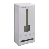Organizator saci gunoi Sinzau, plastic, gri, 30 x 13 x 8 cm