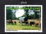 URUGUAY 1999, Fauna, Transport, serie neuzată, MNH, Nestampilat