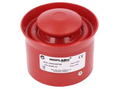 Sirenă Acustică 98-260VAC 95dB IP54 AE40M-230R-SB foto