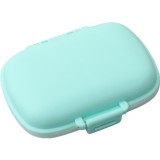 Organizator medicamente, plastic, 8 compartimente, 0.1 l, albastru, flippy, 11 x 7 cm