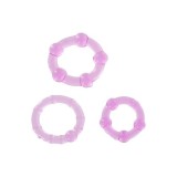 Inele pentru penis - Te Tine Tare Set de 3 Inele pentru Penis - Violet