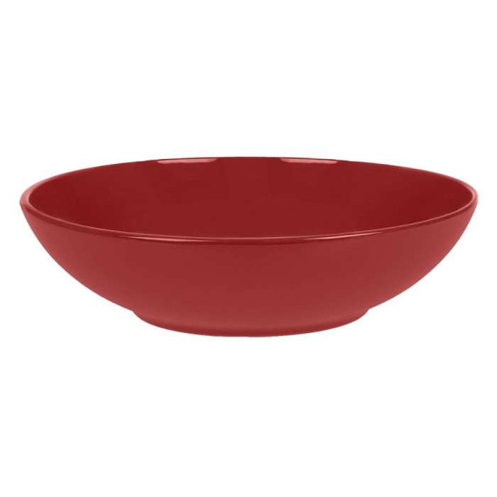 Farfurie Ad&acirc;ncă Ceramica, Diametru 20 cm, Capacitate 0,9 L, Culoare Roșu