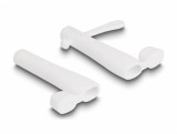 Set 2 buc protectie impotriva prafului pentru USB type C/Apple Lightning Alb, Delock 64205