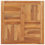 Blat de masa, 70 x 70 x 2,5 cm, lemn masiv de tec GartenMobel Dekor, vidaXL