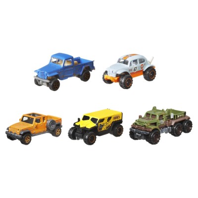 MATCHBOX SET 5 MASINUTE METALICE MBX NO ROAD NO PROBLEM SCARA 1:64 foto