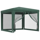 Cumpara ieftin Cort de petrecere cu 4 pereti din plasa, verde, 3x3 m, HDPE
