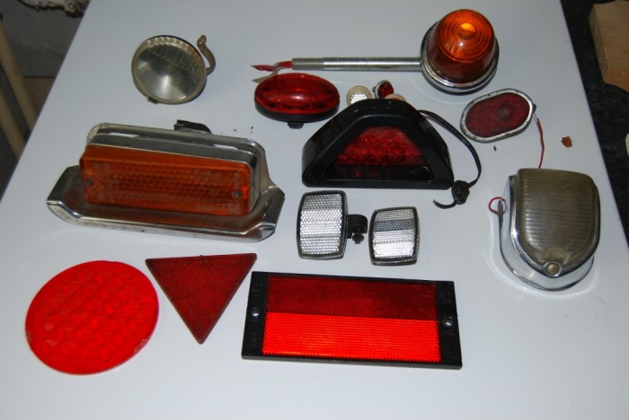Lot semnalizatoare vechi auto-moto-velo