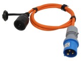 Prelungitor alimentare Goobay 3G2,5mm&sup2; 1,5m portocaliu 16A cod 76223