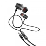 Handsfree 3.5mm HOCO M107, Negru