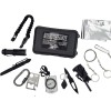 Kit Supravietuire 11 in 1 Outdoor Camping Drumetie Vanatoare Pescuit, Busola, Briceag, Amnar, Lanterna, Fluier, Patura Protectie, Cutie Depozitare