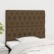 vidaXL Tăblii de pat, 2 buc, maro &icirc;nchis, 100x7x78/88 cm, textil 3116661