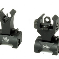 FLIP-UP FRONT SIGHT SI REAR SIGHT PENTRU SERIA M16 - BLACK