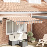 vidaXL Cortina Retractabilă Dungă Multicolor 250 x 200 cm 3329414