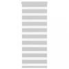 Jaluzea tip zebra gri deschis lățime țesătură 55,9 cm poliester