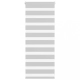 Jaluzea tip zebra gri deschis lățime țesătură 60,9 cm poliester