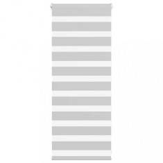 Jaluzea tip zebra gri deschis latime tesatura 60,9 cm poliester