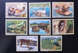 Lot Timbre Organizatia Natiunilor Unite ONU Geneva Specii Perilitate de Extinctie Animale Sălbatice 8 Timbre Neștampilate - A0023