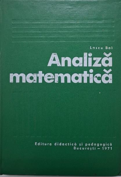 Analiza matematica &ndash; Lascu Bal