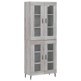Cumpara ieftin Dulap inalt, gri sonoma, 69,5x34x180 cm, lemn compozit