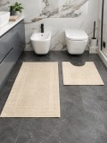 Cumpara ieftin Set 2 Covorase Baie JOY, Ivory, Marime 57 x 100 cm 57 x 50, cm , Antialergic, Poliester