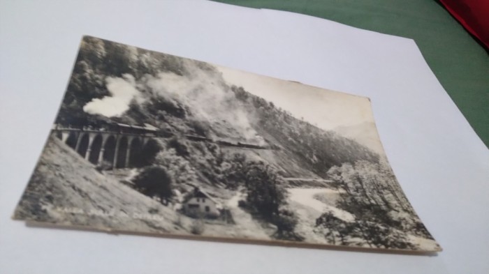 CARTE POSTALA PE VALEA JIULUI IN DEFILEU CIRCULATA