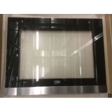 Geam exterior cuptor Beko cu rama inox 210442643