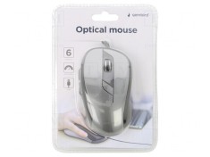 Mouse Optic Negru-Gri USB cu 6 Butoane și Cablu 1.35m