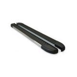 Praguri laterale negre aluminiu pentru Volkswagen Transporter T5 T6 scurt