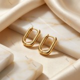 Cercei Contur Modern , Cercei placati 14K
