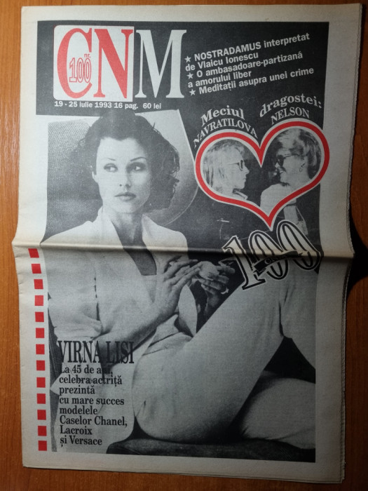 ziarul CNM 19-25 iulie 1993-art. marlene dietrich,virna lisi