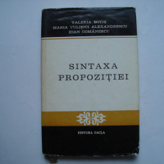 Sintaxa propozitiei - V.Botis, M.V.Alexandrescu, I.Comanescu