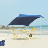 Umbrar strand Bernheze 200x200x170cm albastru [pro.tec] HausGarden Leisure, [pro.tec]