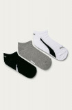 Puma șosete (3-pack) bărbați, culoarea alb 907951