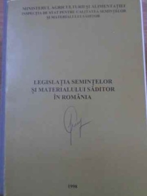 LEGISLATIA SEMINTELOR SI MATERIALULUI SADITOR IN ROMANIA-GHEORGHE HEDESAN-228878 foto