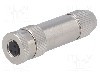 Conector M8, 3 pini, clasa etanseitate IP67, TE Connectivity - T4010019031-000