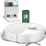 Robot de aspirare cu mop iRobot Roomba Plus 405 Combo + AutoWash dock G185240, navigatie avansata ClearView&trade; LiDAR, curatare in patru etape, tehnologi