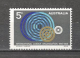 Australia.1969 50 ani Organizatia Internationala a Muncii MA.57, Nestampilat