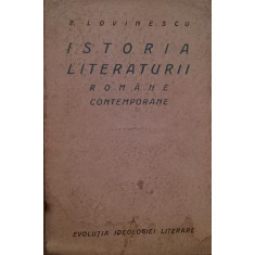 ISTORIA LITERATURII ROMANE CONTEMPORANE vol 1