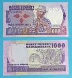 Madagascar (p#68) 1.000 Francs 1983 &#039;Frah&#039; UNC serie: 082398