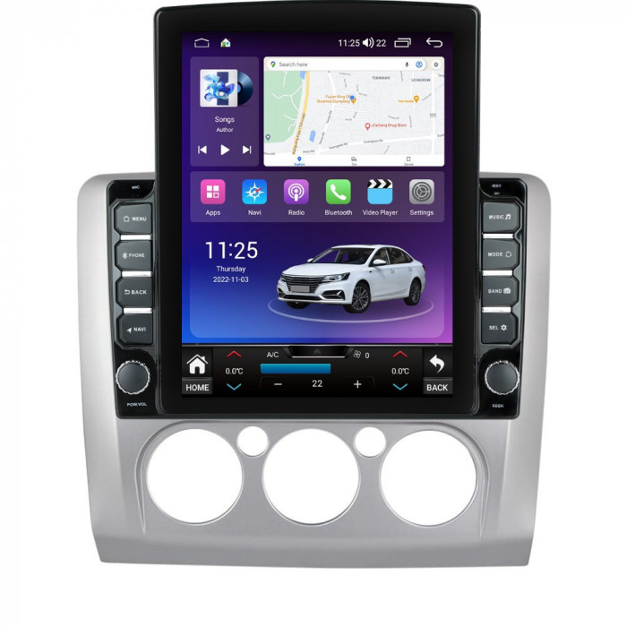 Navigatie dedicata cu Android Ford Focus II 2004 - 2011, clima manuala, 4GB