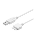 Cablu de date si incarcare USB 1.2m Apple iPhone 4S iPad 1-2-3 alb, Oem