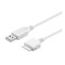 Cablu de date si incarcare USB 1.2m Apple iPhone 4S iPad 1-2-3 alb
