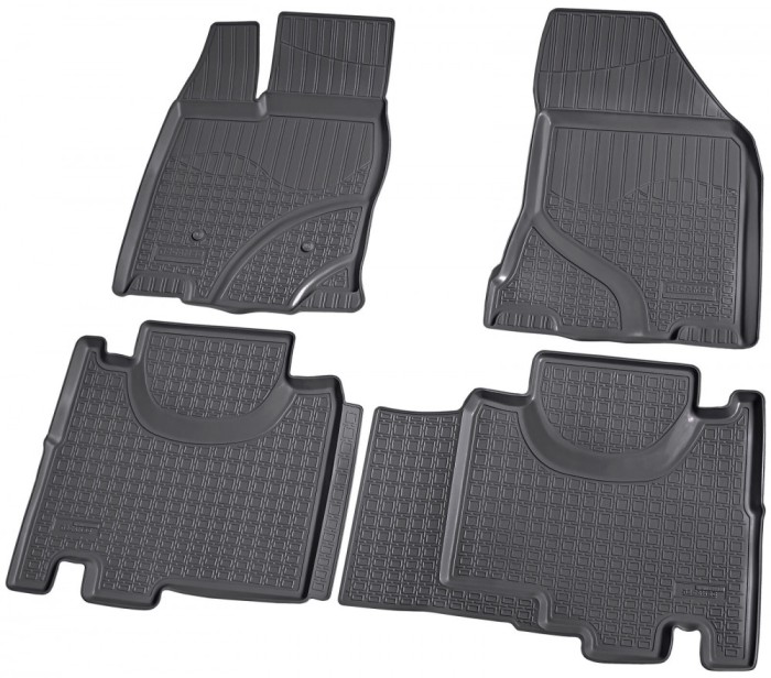 Set de 4 covorase cauciuc 3D stil tavita premium pentru Ford Edge I din 2006-2014