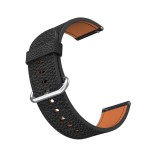 Curea piele, compatibila Huawei Watch GT 7 46mm, telescoape Quick Release, 18cm, Negru