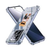 Husa antisoc pentru xiaomi 14t, airbag pro, clear, working girl