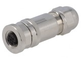 Mufă M12 3 PIN mamă IP67 pe cablu, TE Connectivity