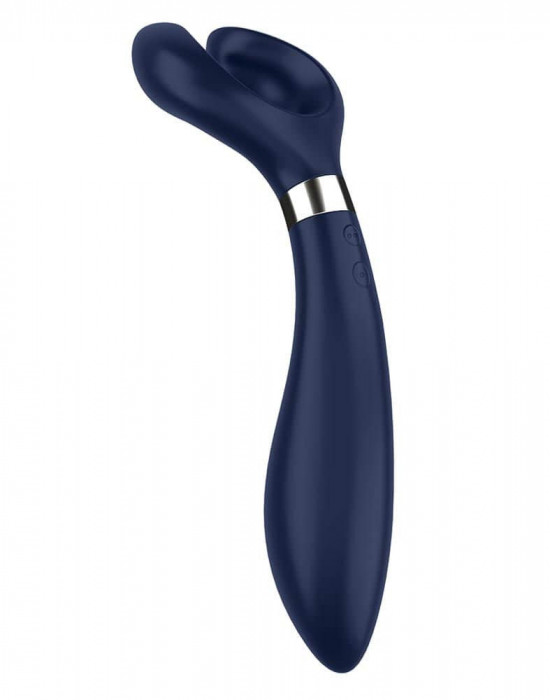 Endless Fun - Vibrator pentru Cuplu cu 32 de Tipuri de Utilizare, Albastru, 23 cm